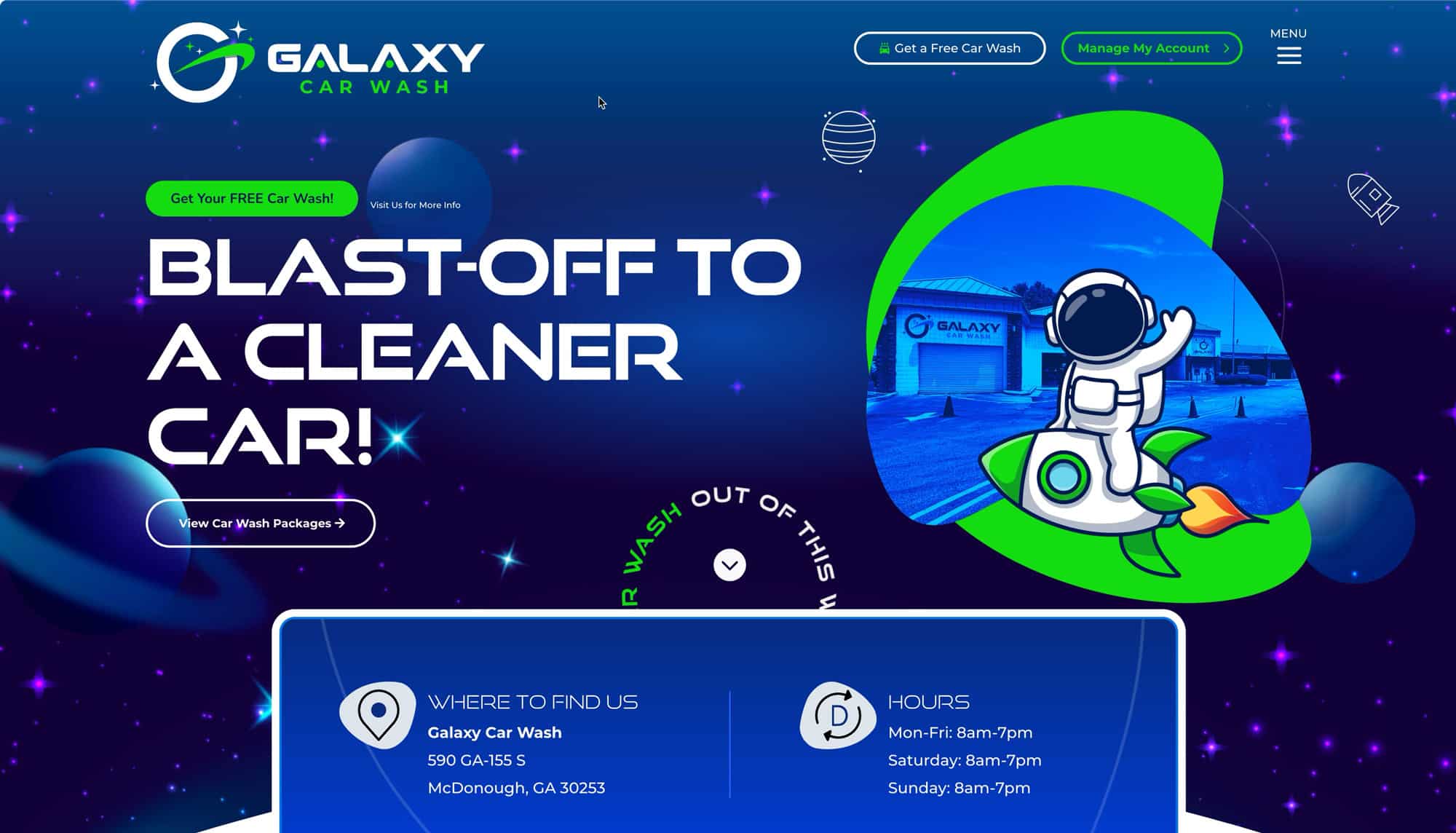 Galaxy Car Wash home hero