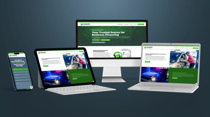 Responsive Website for Coast Commercial Credit by Wash Brands