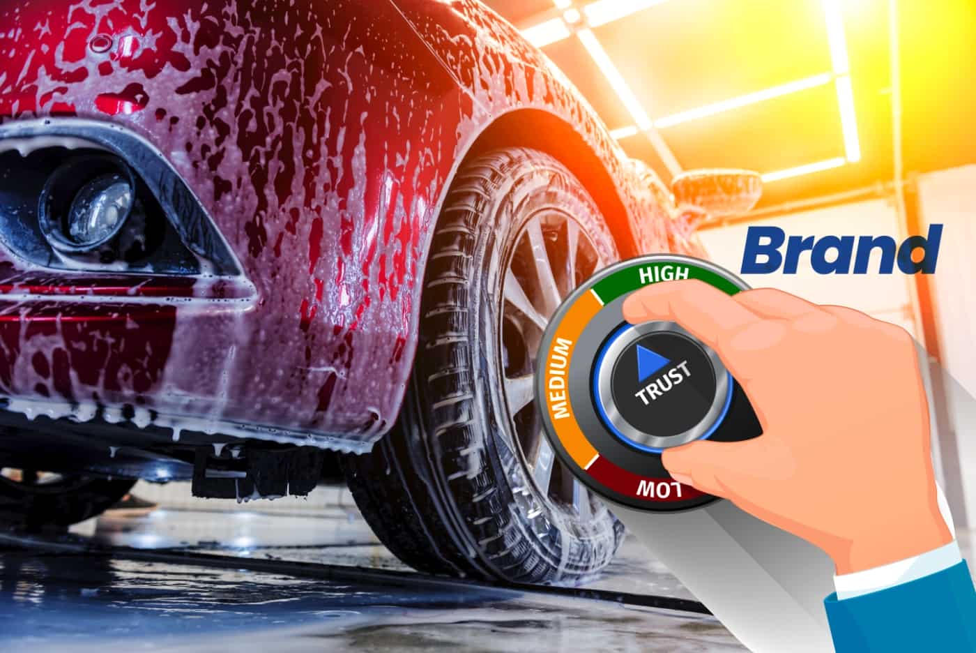 Supercharge Car Wash Branding